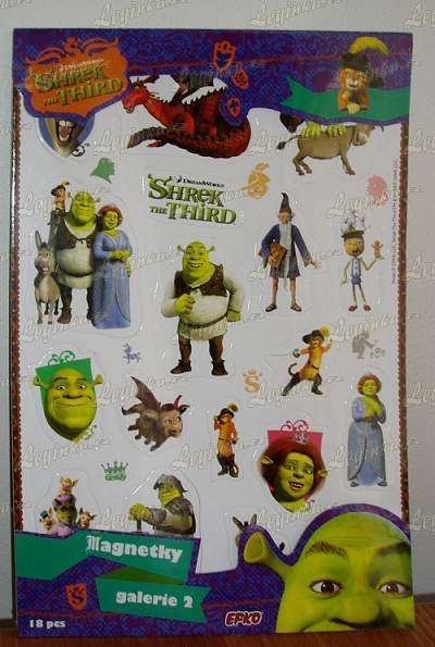 Magnetky - Galerie 2 SHREK - 18 ks