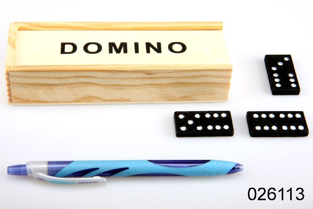 Domino klasikv dřevěné krabičce