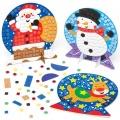 Mozaiková dekorace, vánoční motivy, 1 ks