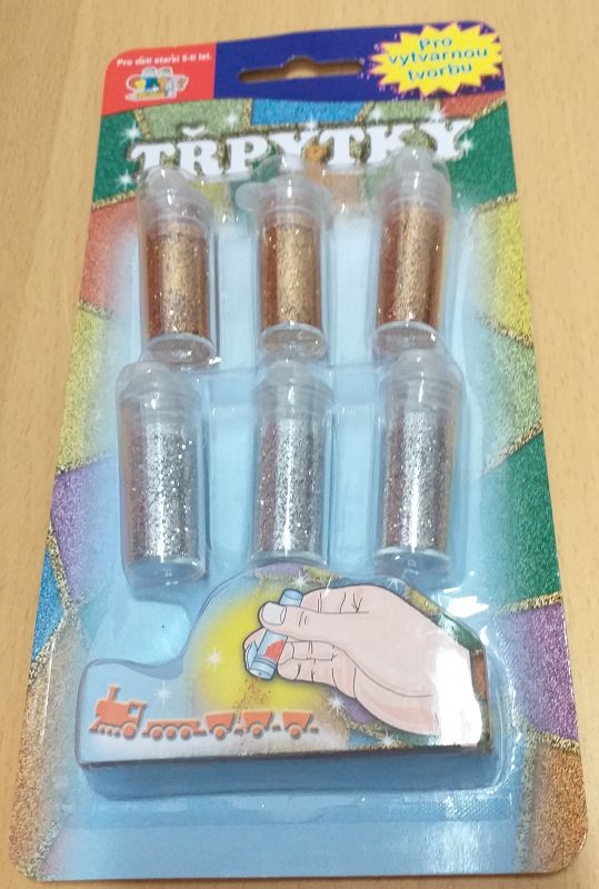 Třpytky, 2 barvy