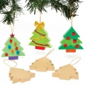 Vánoční stromeček k dekoraci, karton, velikost cca 7 cm, 1 ks
